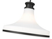 Reznor 1 Light 18" Pendant in Matte Black