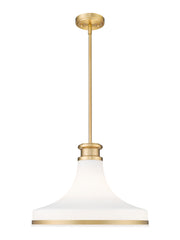Reznor 1 Light 18" Pendant in Modern Gold