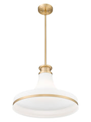 Reznor 1 Light 18" Pendant in Modern Gold