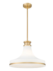 Reznor 1 Light 18" Pendant in Modern Gold
