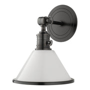 Garden City Opal Glass Wall Sconce in Old Bronze