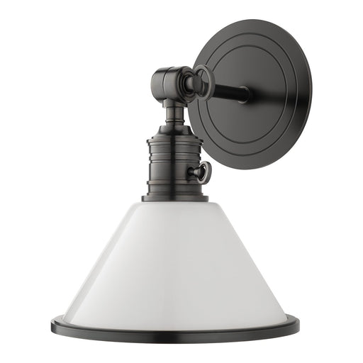 Garden City Opal Glass Wall Sconce in Old Bronze