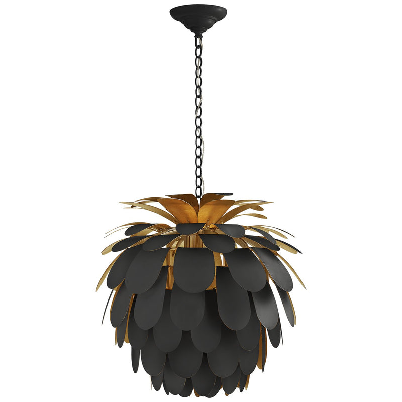 Cynara Medium Pendant in Matte Black