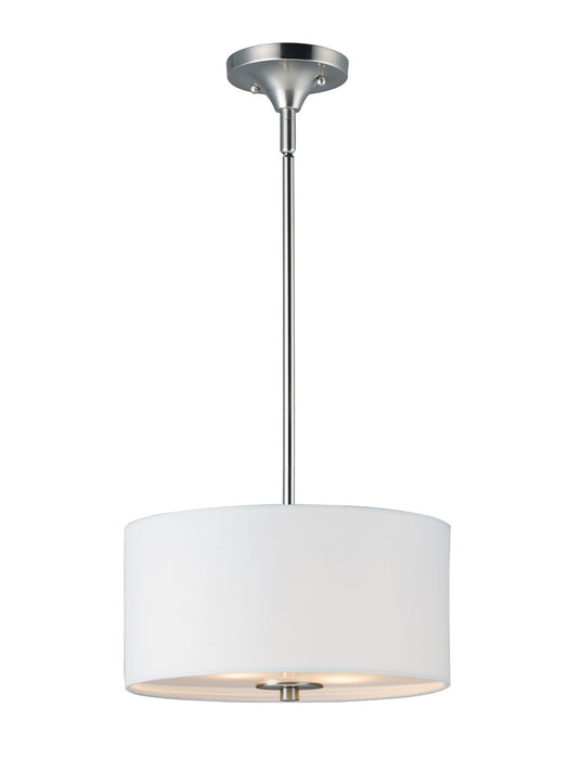Bongo Two Light Semi-Flush Mount in Satin Nickel