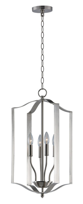 Provident Four Light Chandelier in Satin Nickel