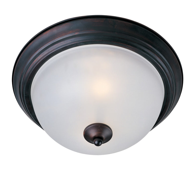 Essentials - 584x Two Light Flush Mount in Oil Rubbed Bronze