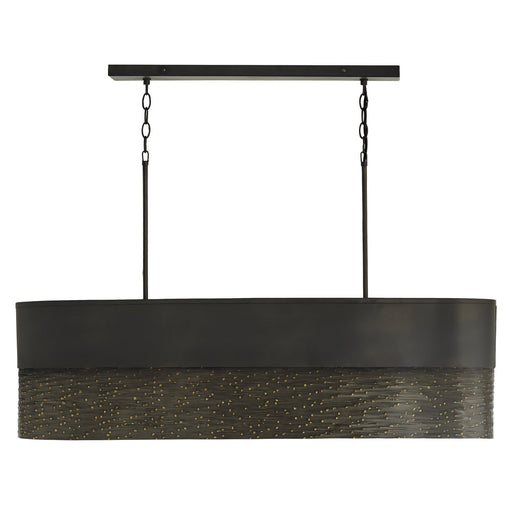 Sana 5-Light Linear Pendant in Grey Iron