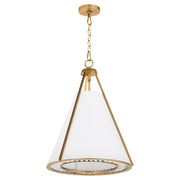 Gorham 3 Light Pendant in Brushed Brass