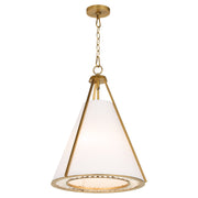 Gorham 3 Light Pendant in Brushed Brass