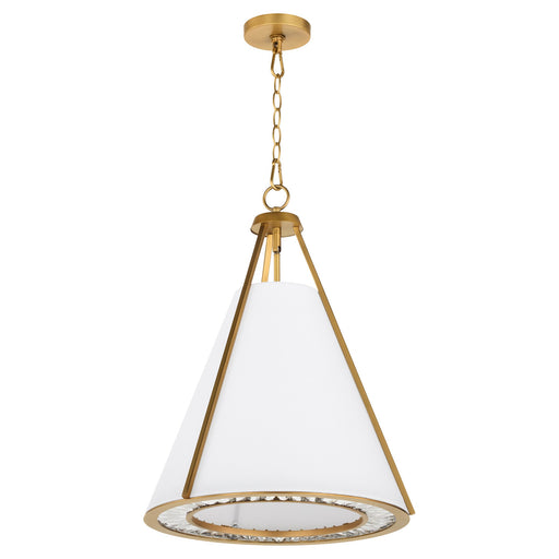 Gorham 3 Light Pendant in Brushed Brass