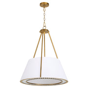 Gorham 4 Light Pendant in Brushed Brass