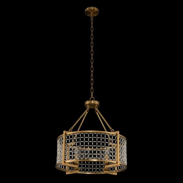 Verona 4-Light Chandelier in Brushed Pearlized Brass