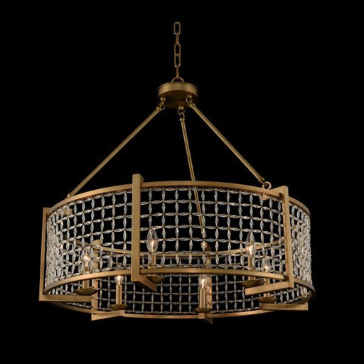 Verona 6-Light Chandelier in Brushed Pearlized Brass