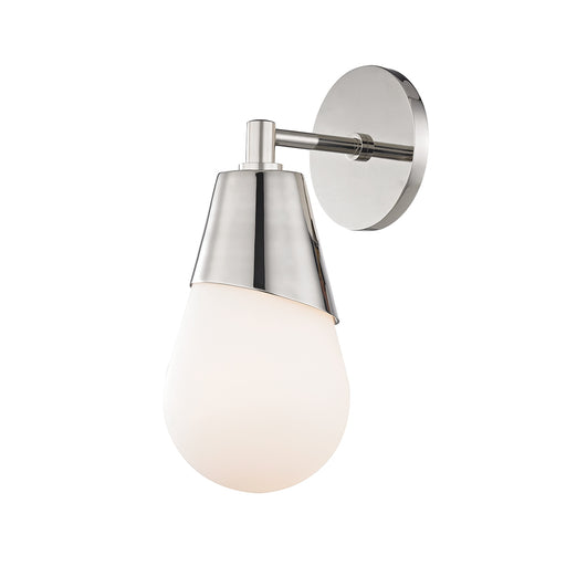 Cora 1 Light Wall Sconce in Polished Nickel