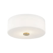 Sophie 2 Light Flush Mount in Aged Brass