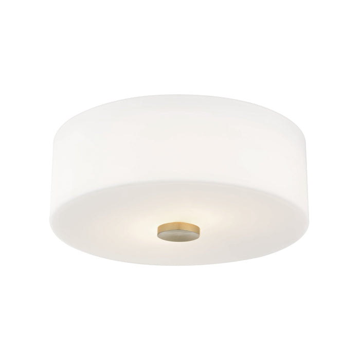 Sophie 2 Light Flush Mount in Aged Brass