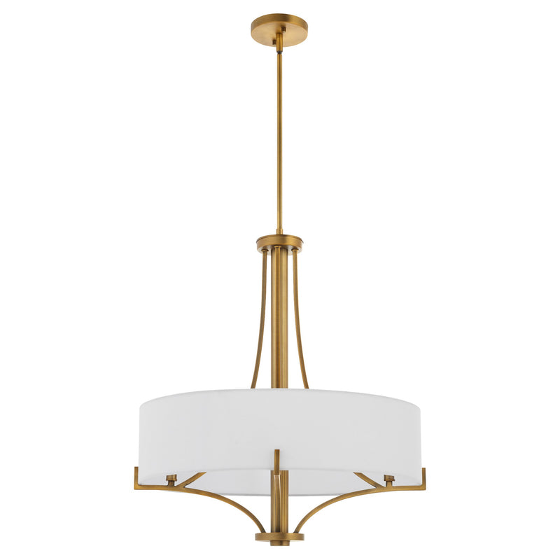 Imperial 4 Light Pendant in Brushed Brass
