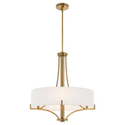 Imperial 4 Light Pendant in Brushed Brass