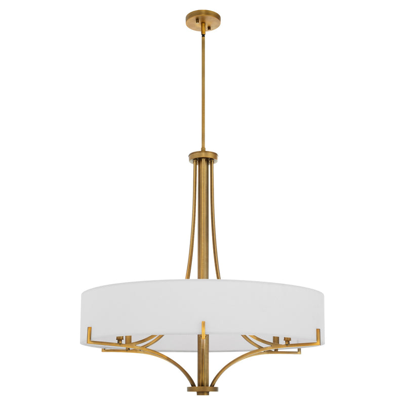 Imperial 6 Light Pendant in Brushed Brass
