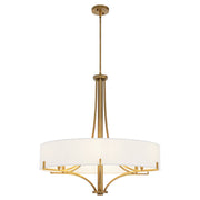 Imperial 6 Light Pendant in Brushed Brass
