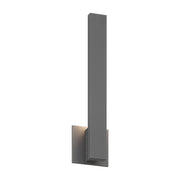 Enso 18" Integrated LED Outdoor Wall Sconce in Smooth Gray