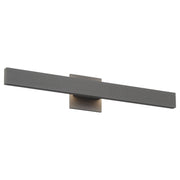 Enso 24" Integrated LED Outdoor Wall Sconce in Smooth Gray