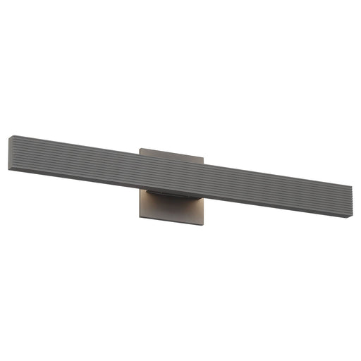 Enso 24" Integrated LED Outdoor Wall Sconce in Smooth Gray