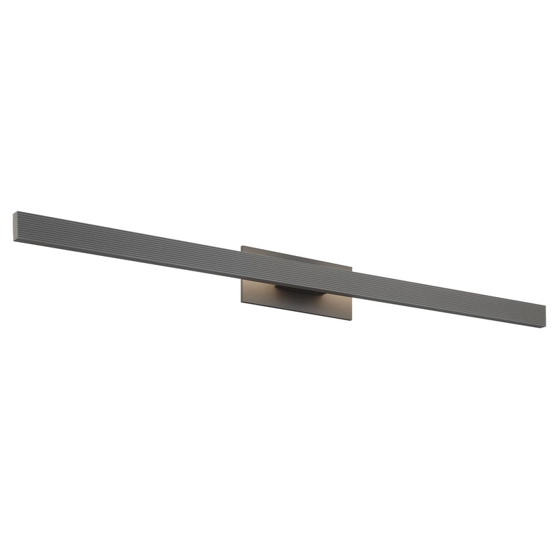 Enso 51" Integrated LED Outdoor Wall Sconce in Smooth Gray