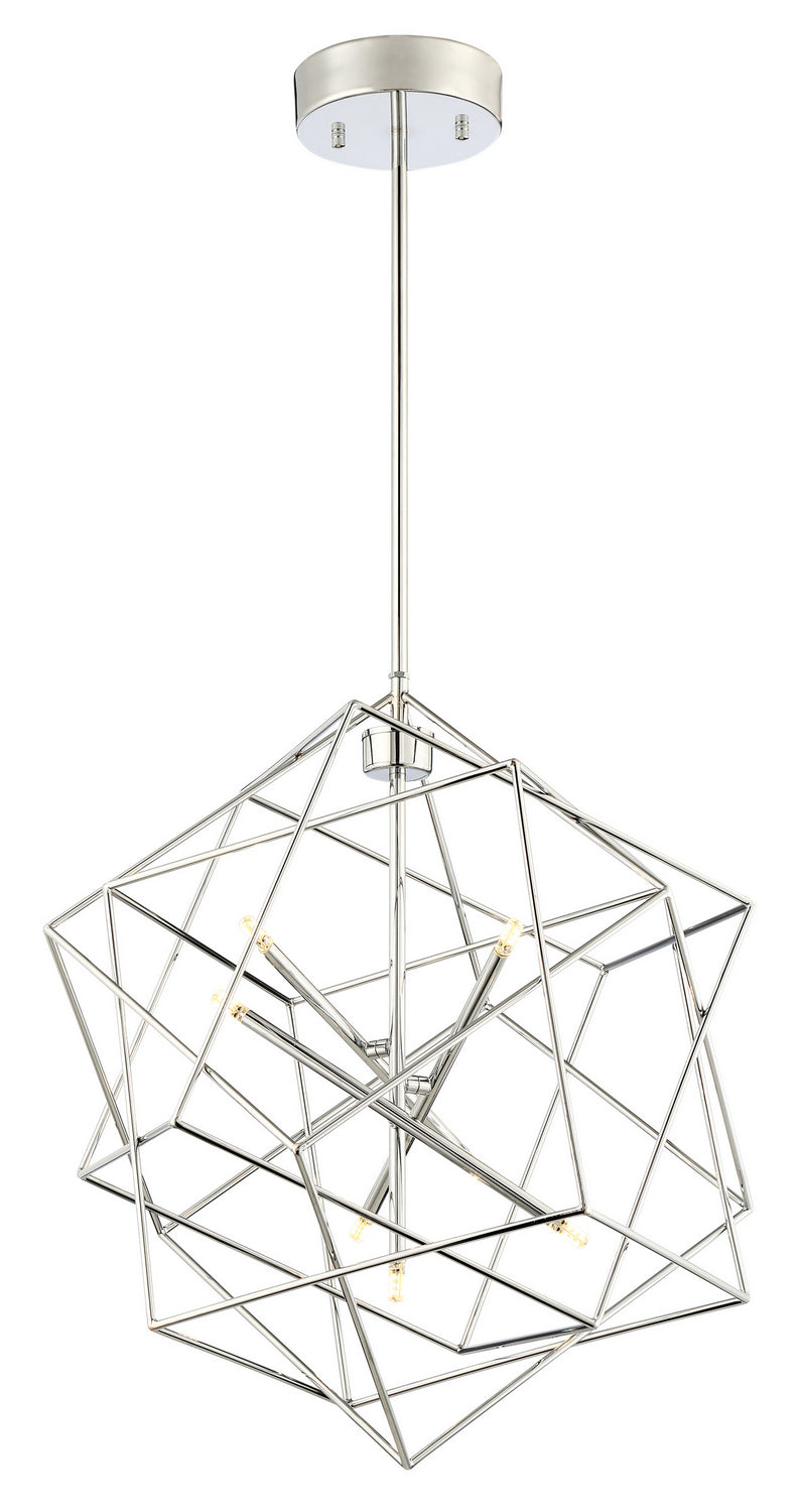 LS-19855C- Stacia LED Pendant in Chrome Finished by Lite Source