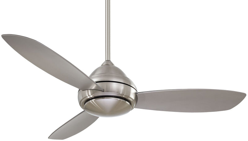 Concept I 52" LED Ceiling Fan in Brushed Nickel / Silver