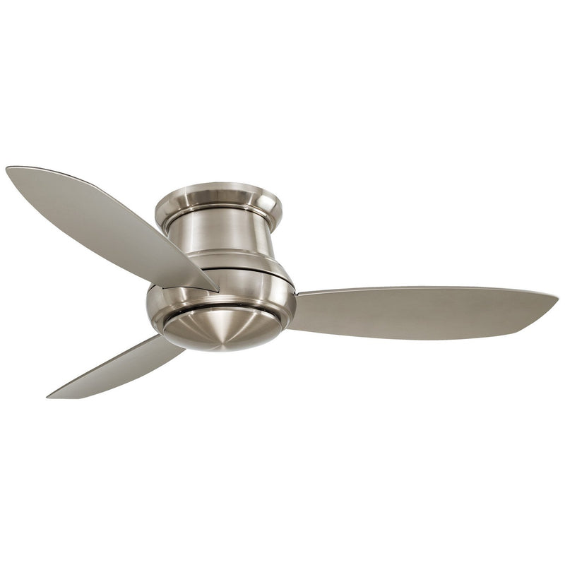 Concept II 52" LED Hugger Ceiling Fan in Brushed Nickel / Silver