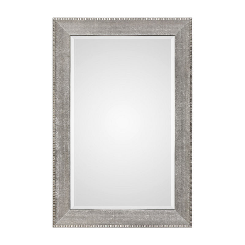 Uttermost's Leiston Metallic Silver Mirror Designed by David Frisch - Lamps Expo