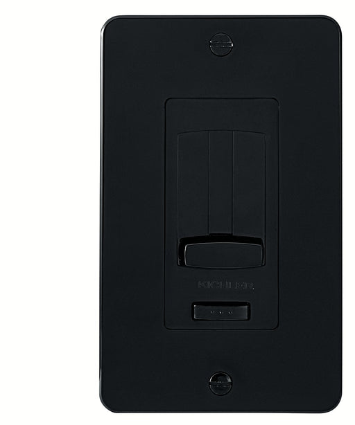 Under Cabinet LED Driver and Dimmer Trim in Black Material (not Painted)