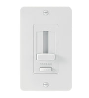 Under Cabinet LED Driver and Dimmer Trim in White Material (not Painted)