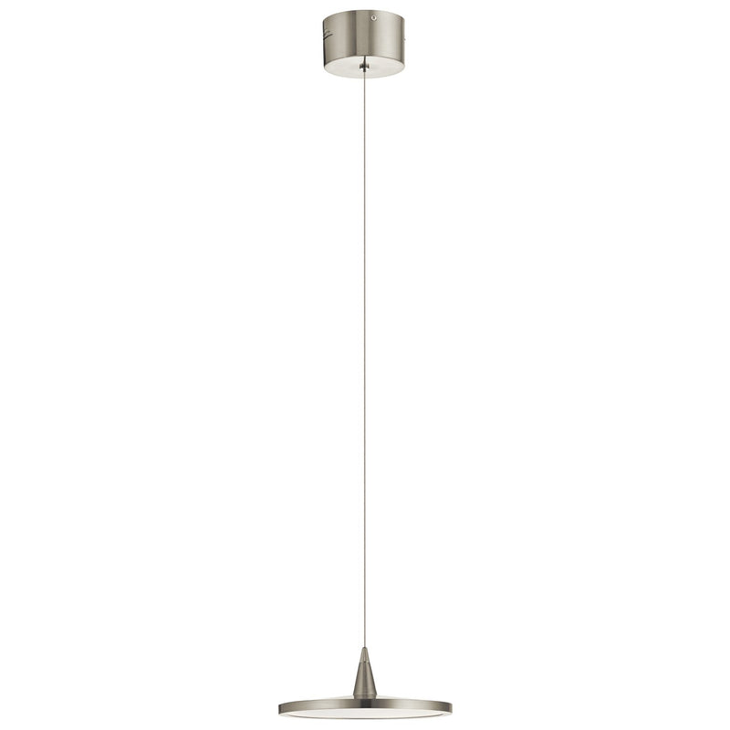 Jeno LED Mini Pendant in Brushed Nickel