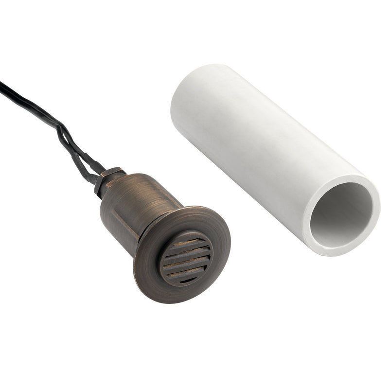 MR8 Recessed Landscape Light with Louvered Trim in Centennial Brass