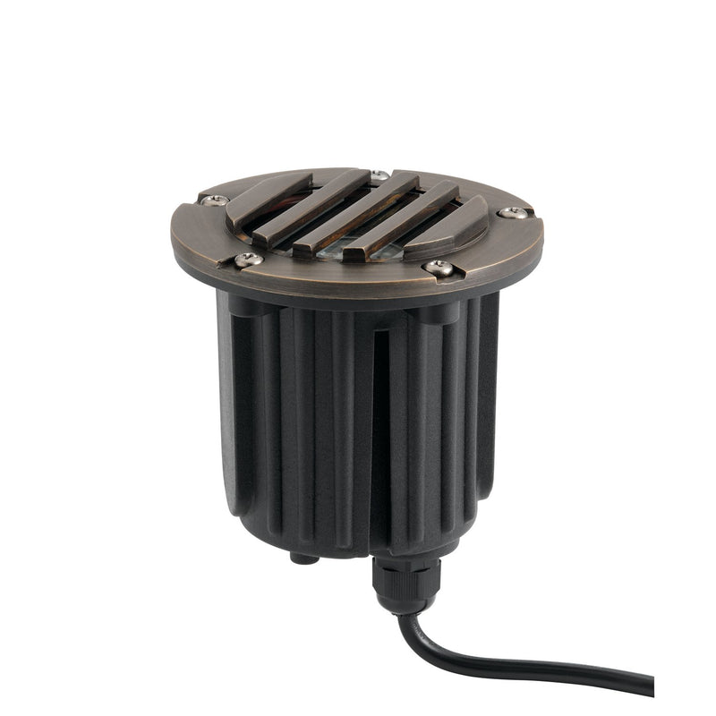 MR16 In-Ground Light with Rock Guard in Centennial Brass