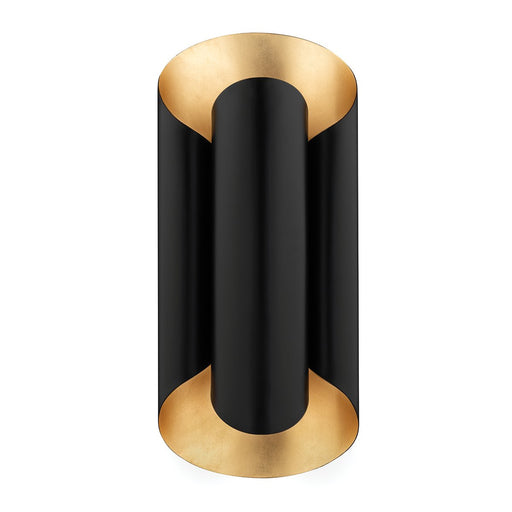 Banks 2-Light Wall Sconce in Gold Leaf / Black