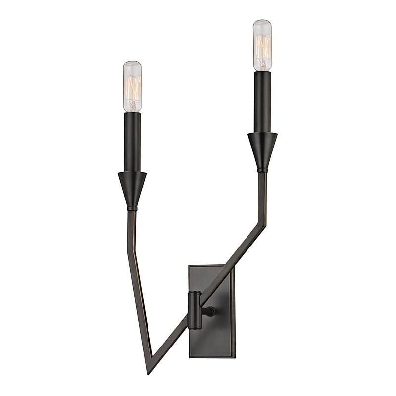 Archie 2-Light Wall Sconce 8502R in Old Bronze