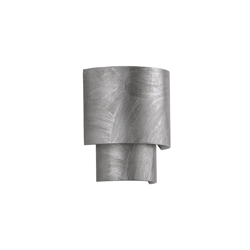 Moray 2-Light Wall Sconce in Black Silver Leaf