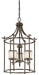 Tallie Large Foyer Pendant 3-Light in Mission Bronze
