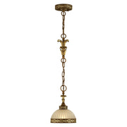 Seville Pendant in Palacial Bronze with Gilded Accents