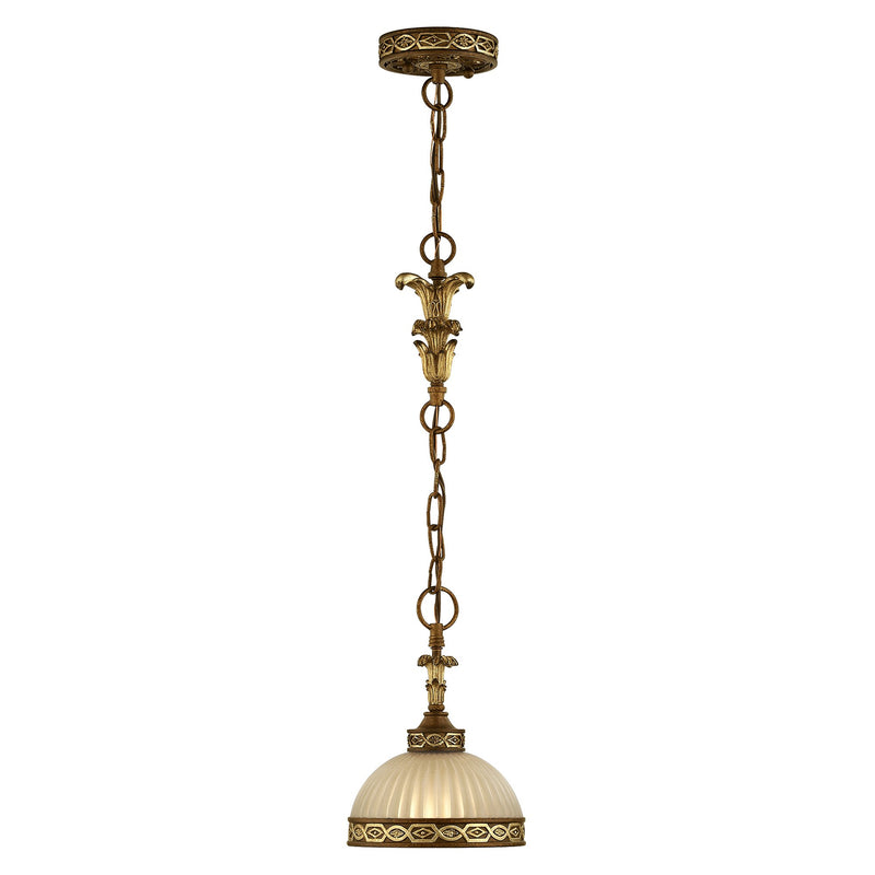 Seville Pendant in Palacial Bronze with Gilded Accents
