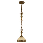 Seville Pendant in Palacial Bronze with Gilded Accents