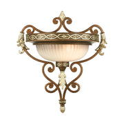 Seville 16" Wall Sconce in Palacial Bronze with Gilded Accents