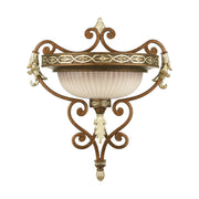 Seville 16" Wall Sconce in Palacial Bronze with Gilded Accents