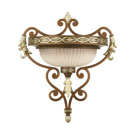 Seville 16" Wall Sconce in Palacial Bronze with Gilded Accents