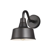 Barn Light Small Outdoor Wall Sconce in Antique Bronze