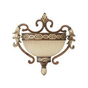 Seville Half Moon Wall Sconce in Palacial Bronze with Gilded Accents