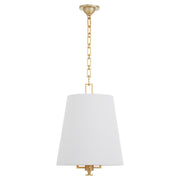Karnes 15" 3 Light Pendant in Aged Brass